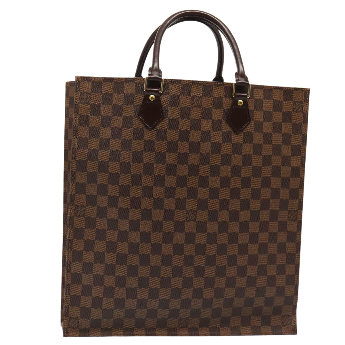 LOUIS VUITTON Damier Ebene Sac Plat Hand Bag N51140 LV 88919A