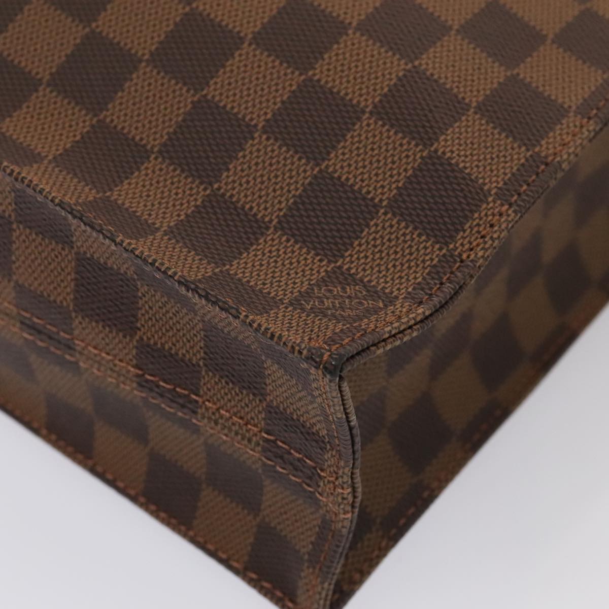 LOUIS VUITTON Damier Ebene Sac Plat Hand Bag N51140 LV 88919A