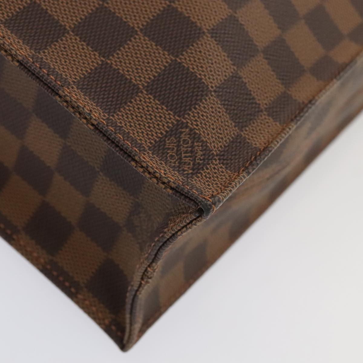 LOUIS VUITTON Damier Ebene Sac Plat Hand Bag N51140 LV 88919A