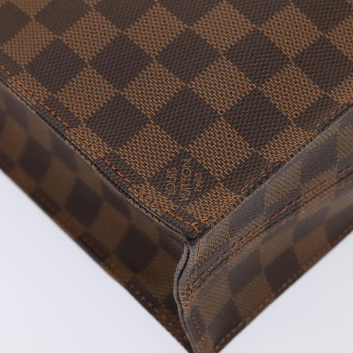 LOUIS VUITTON Damier Ebene Sac Plat Hand Bag N51140 LV 88919A