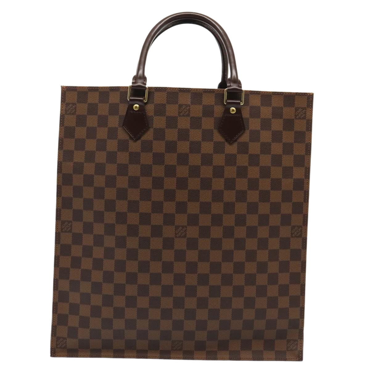 LOUIS VUITTON Damier Ebene Sac Plat Hand Bag N51140 LV 88919A