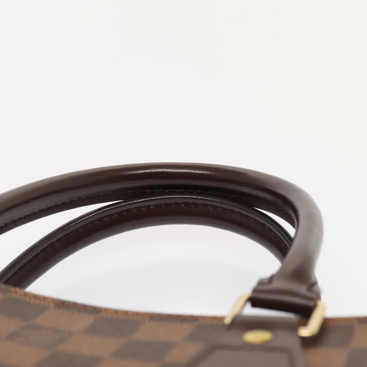LOUIS VUITTON Damier Ebene Sac Plat Hand Bag N51140 LV 88919A