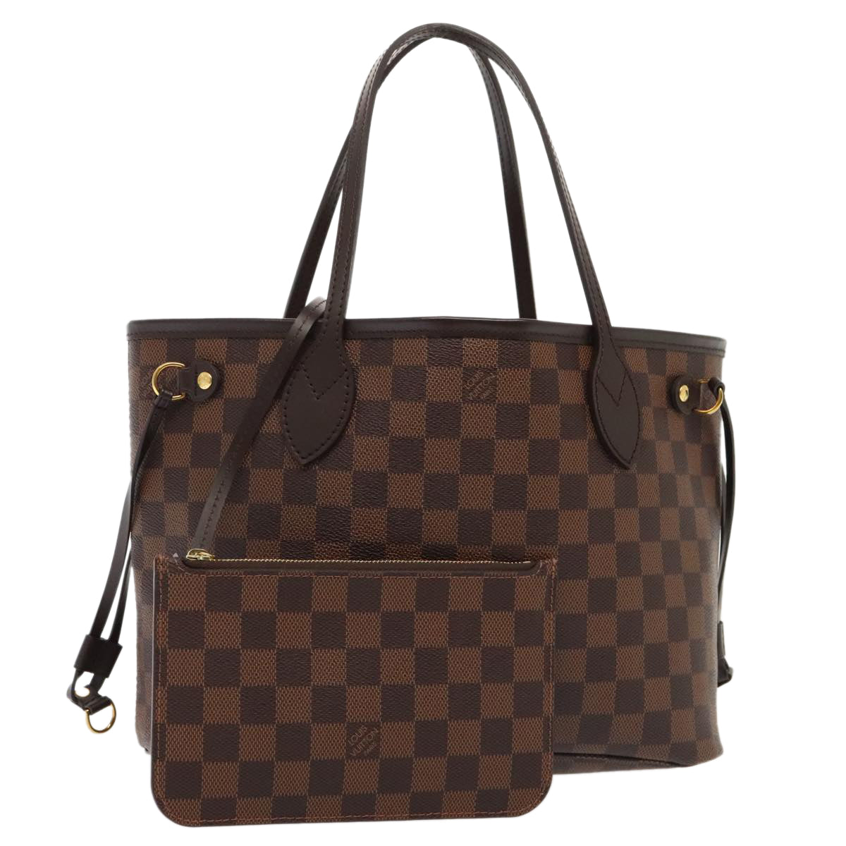 LOUIS VUITTON Damier Ebene Neverfull PM Tote Bag N51109 LV 88920