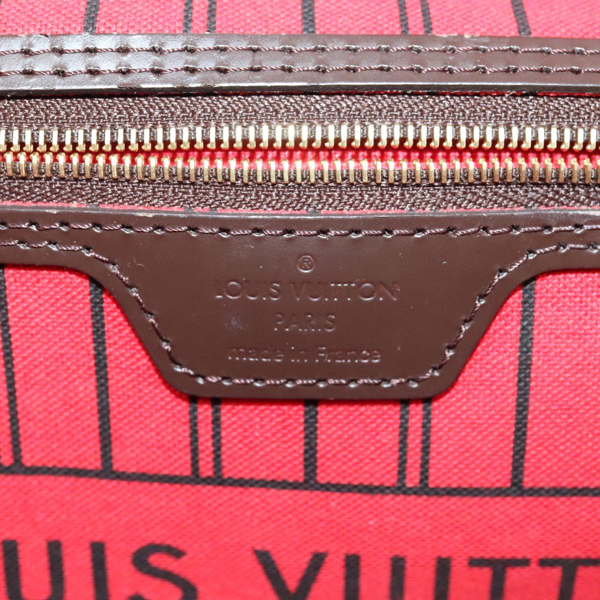 LOUIS VUITTON Damier Ebene Neverfull PM Tote Bag N51109 LV 88920