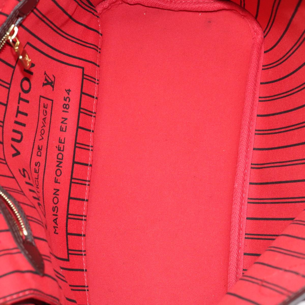 LOUIS VUITTON Damier Ebene Neverfull PM Tote Bag N51109 LV 88920