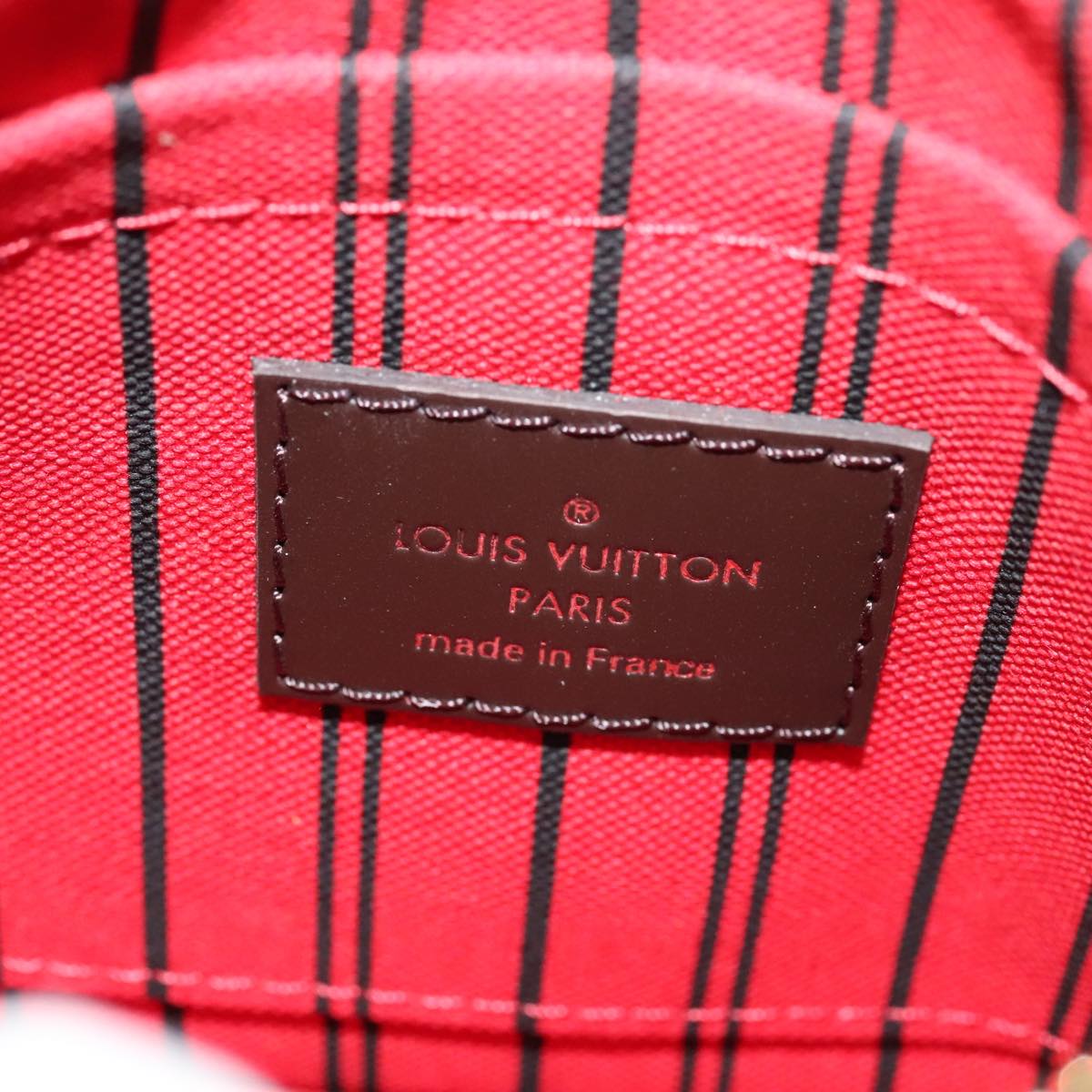 LOUIS VUITTON Damier Ebene Neverfull PM Tote Bag N51109 LV 88920