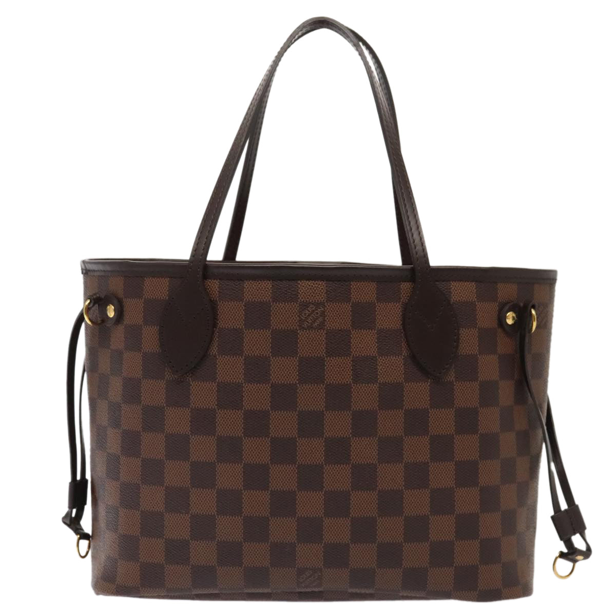 LOUIS VUITTON Damier Ebene Neverfull PM Tote Bag N51109 LV 88920