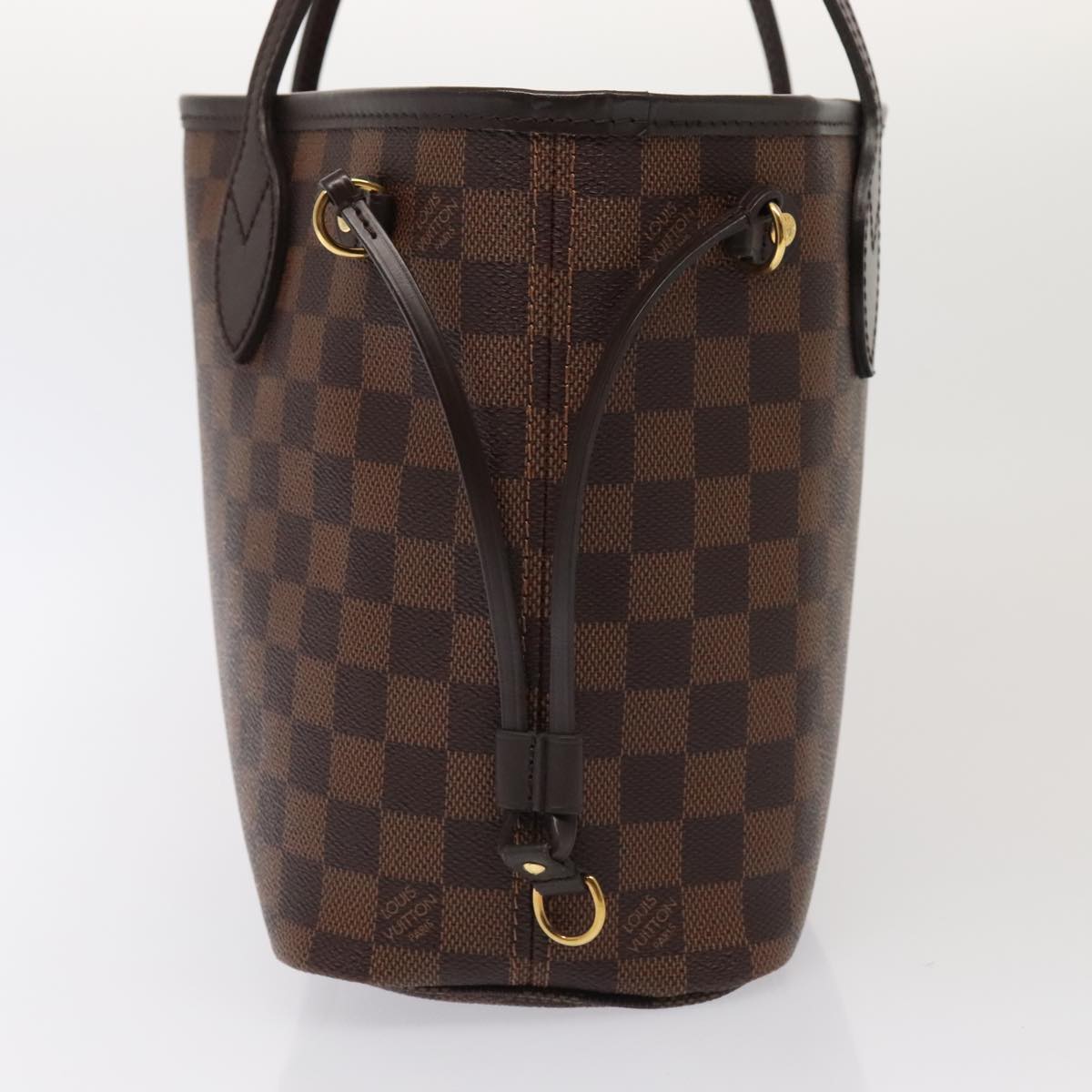 LOUIS VUITTON Damier Ebene Neverfull PM Tote Bag N51109 LV 88920