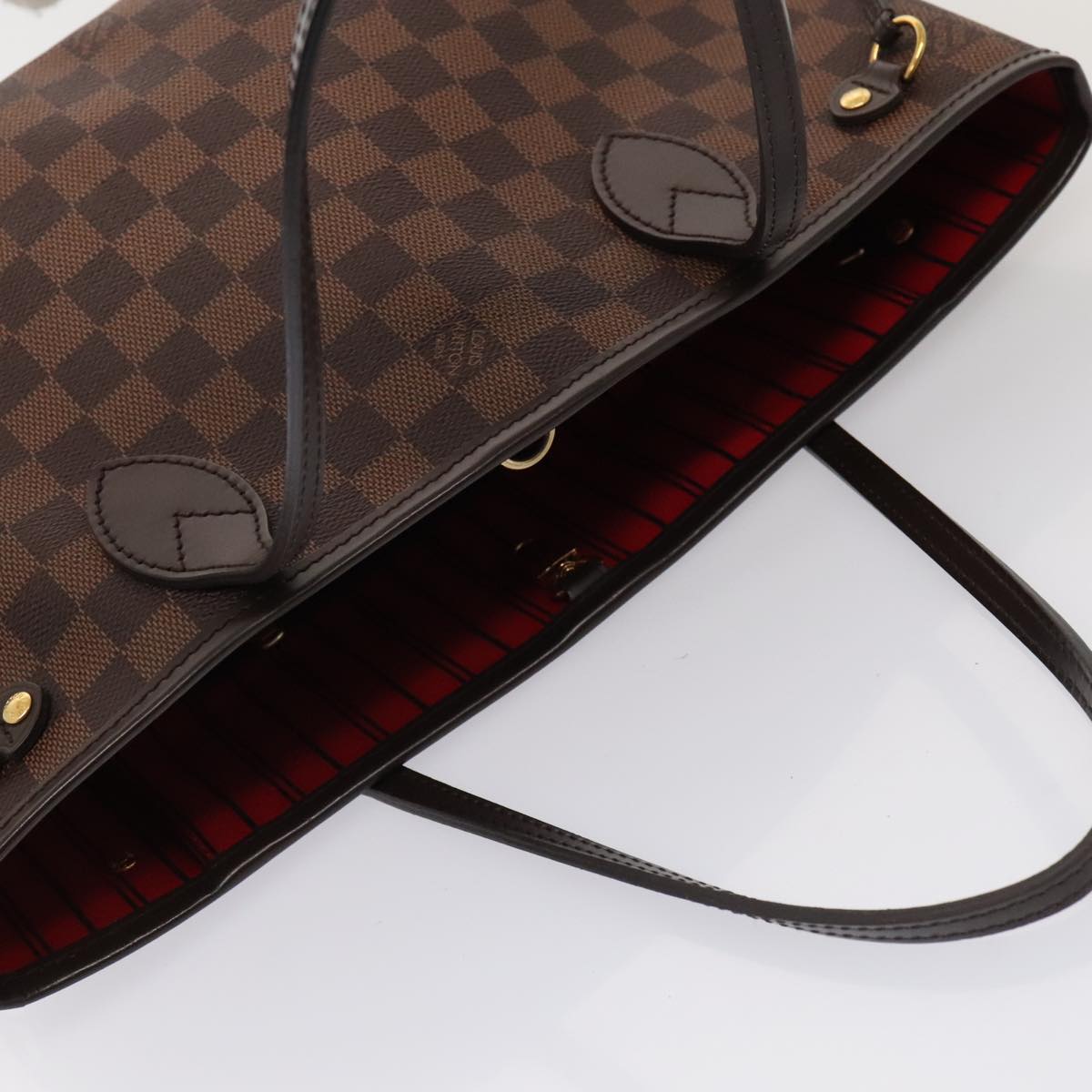 LOUIS VUITTON Damier Ebene Neverfull PM Tote Bag N51109 LV 88920