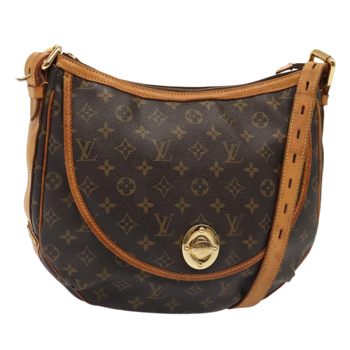 LOUIS VUITTON Monogram Tolum GM Shoulder Bag M40075 LV 88921