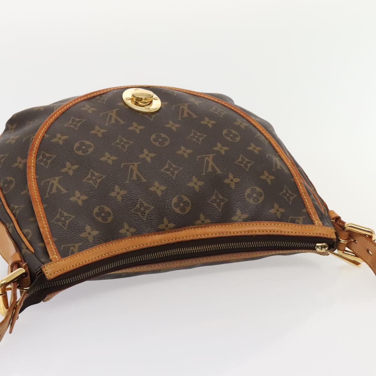LOUIS VUITTON Monogram Tolum GM Shoulder Bag M40075 LV 88921