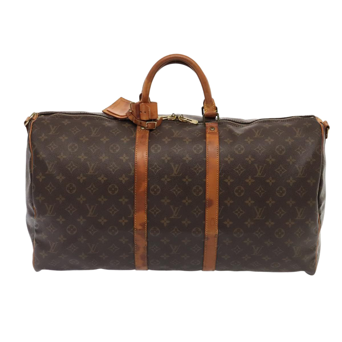 LOUIS VUITTON Monogram Keepall Bandouliere 55 Boston Bag M41414 LV 88923