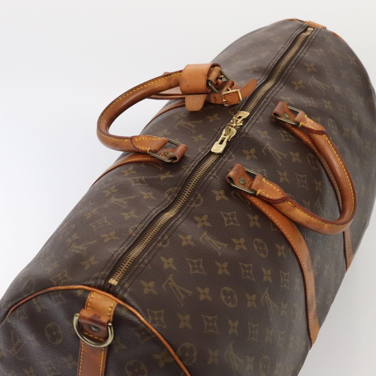 LOUIS VUITTON Monogram Keepall Bandouliere 55 Boston Bag M41414 LV 88923