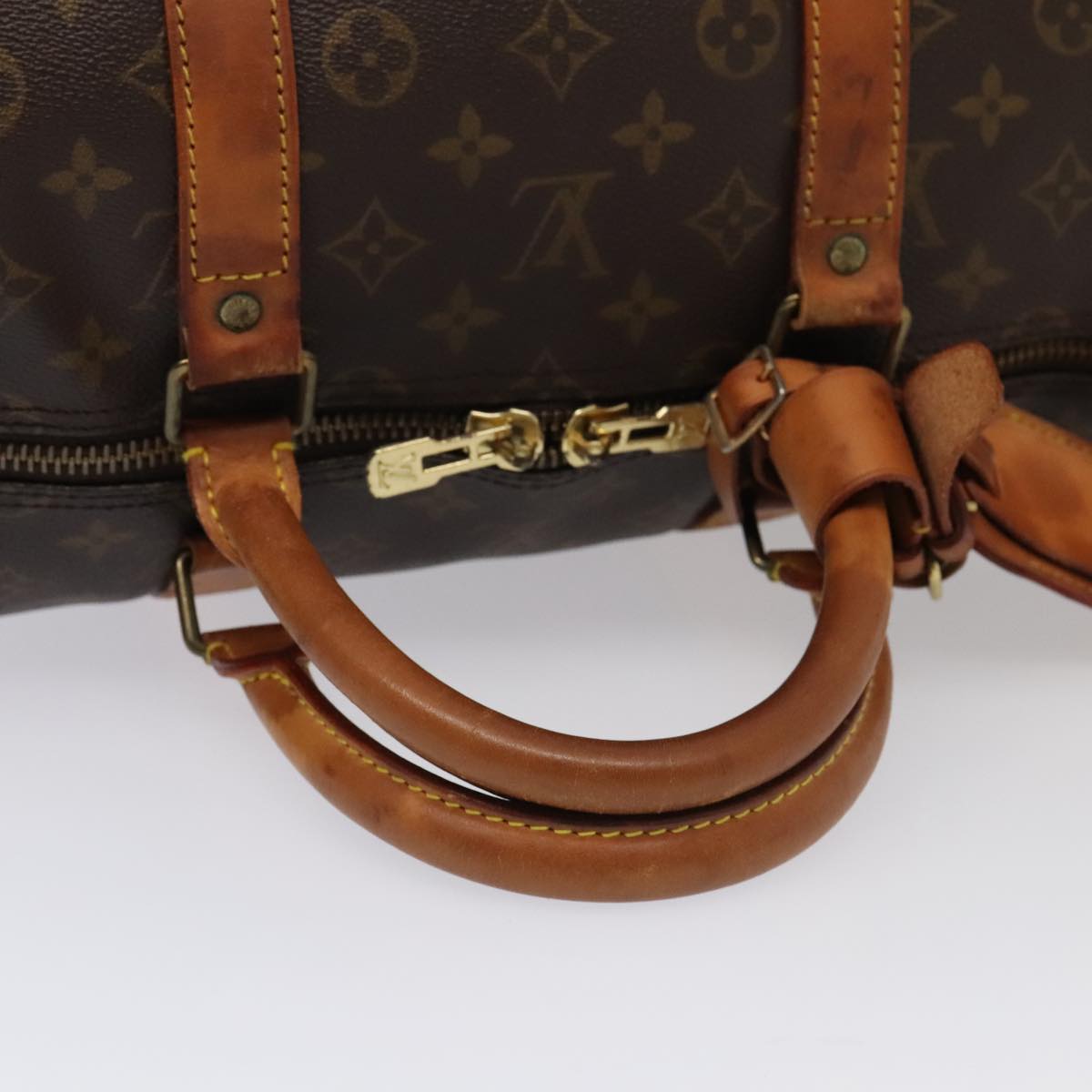LOUIS VUITTON Monogram Keepall Bandouliere 55 Boston Bag M41414 LV 88923