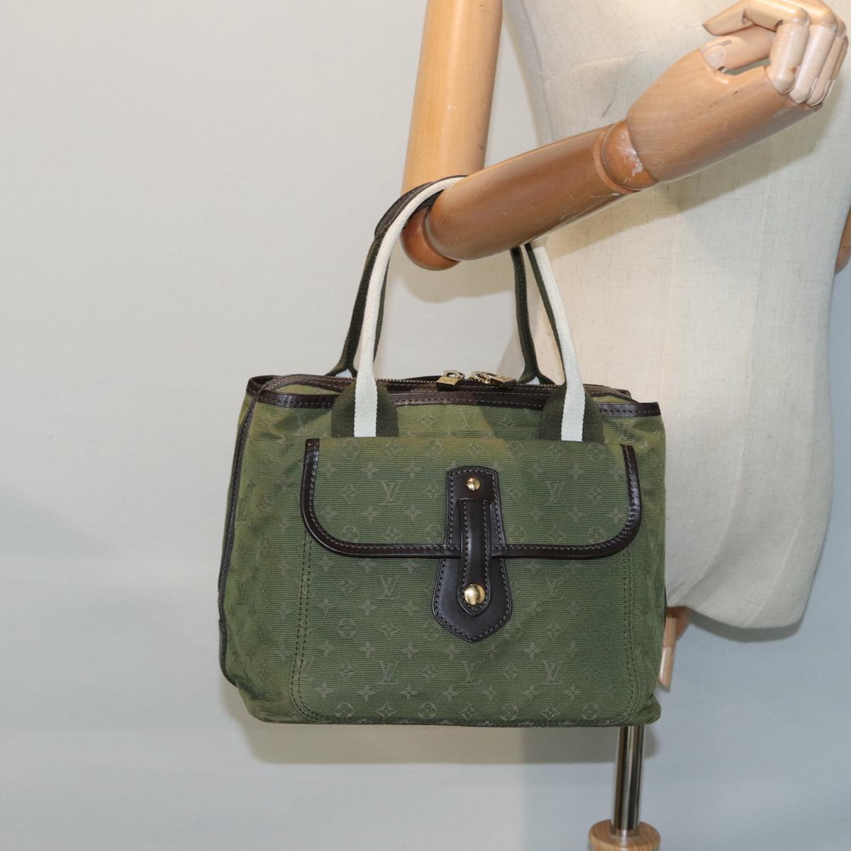 LOUIS VUITTON Monogram Mini Sac Marie Kate Bag TST Khaki M92507 LV 88951