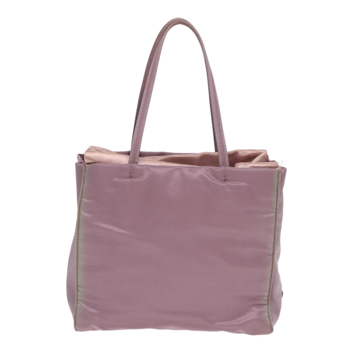 Luxury Prada Hand Bag Nylon Purple Silver  88963