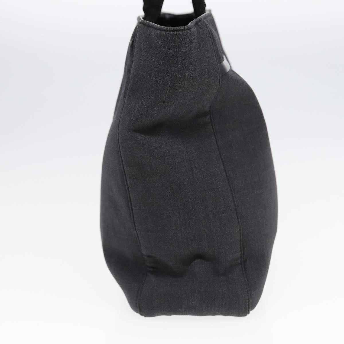 Luxury Prada Sports Hand Bag Canvas Gray Silver  88964