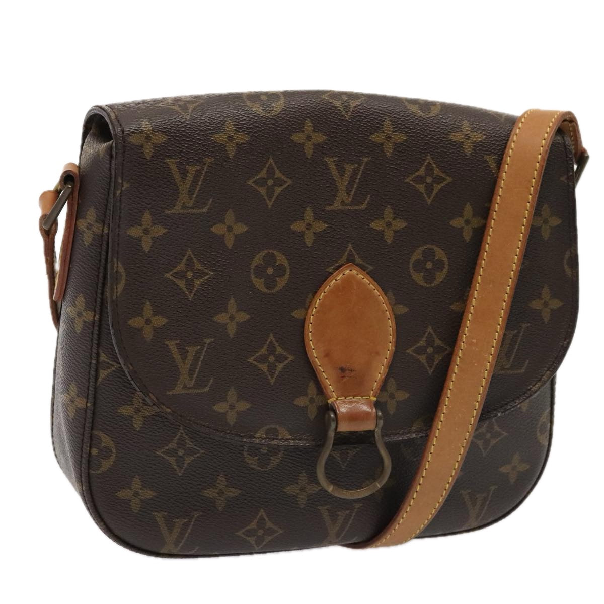LOUIS VUITTON Monogram Saint Cloud GM Shoulder Bag M51242 LV 88990