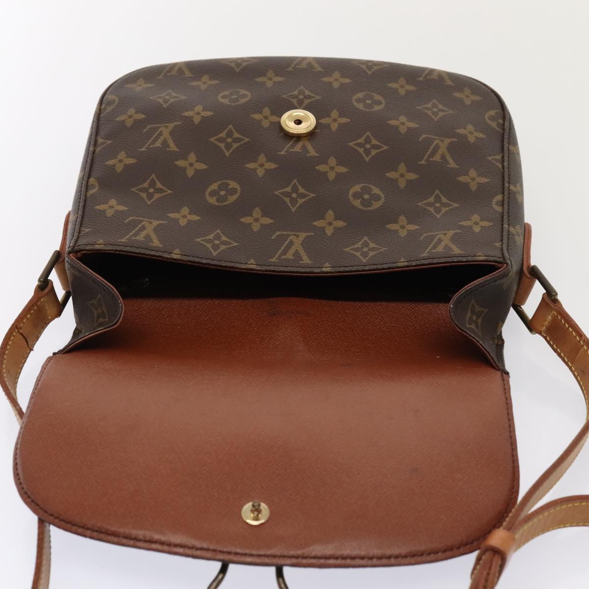 LOUIS VUITTON Monogram Saint Cloud GM Shoulder Bag M51242 LV 88990