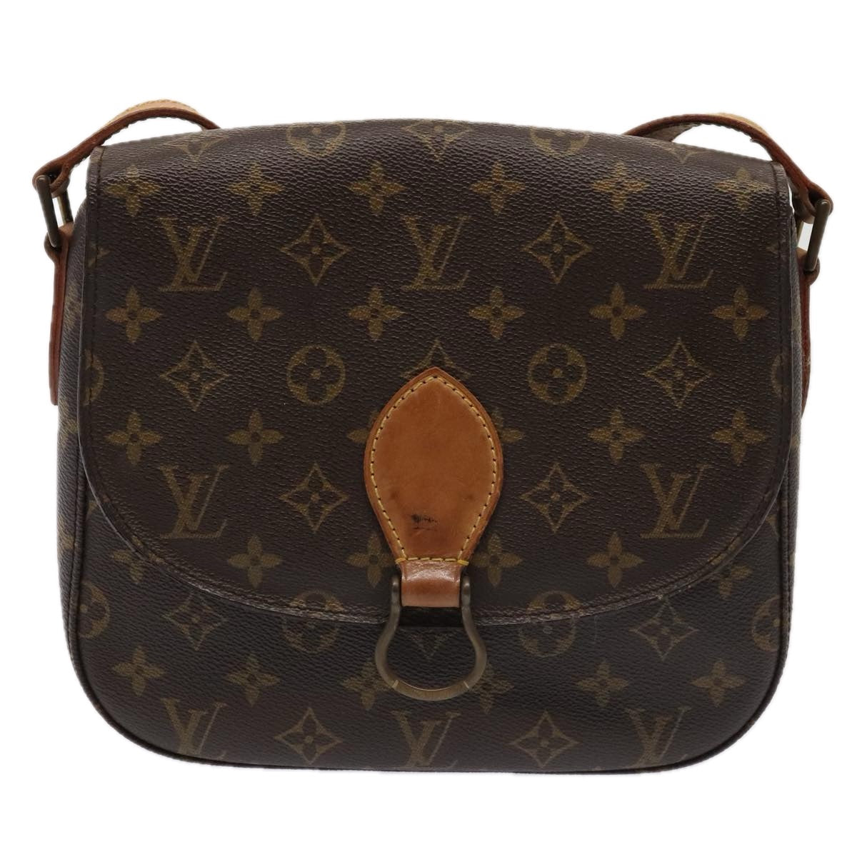 LOUIS VUITTON Monogram Saint Cloud GM Shoulder Bag M51242 LV 88990