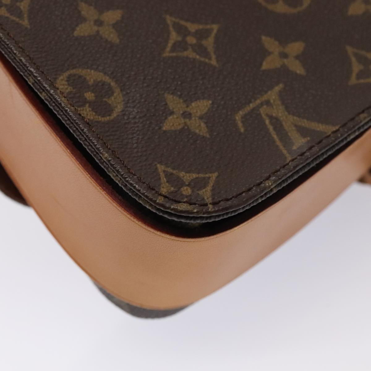 LOUIS VUITTON Monogram Cartouchiere GM Shoulder Bag M51252 LV 88991