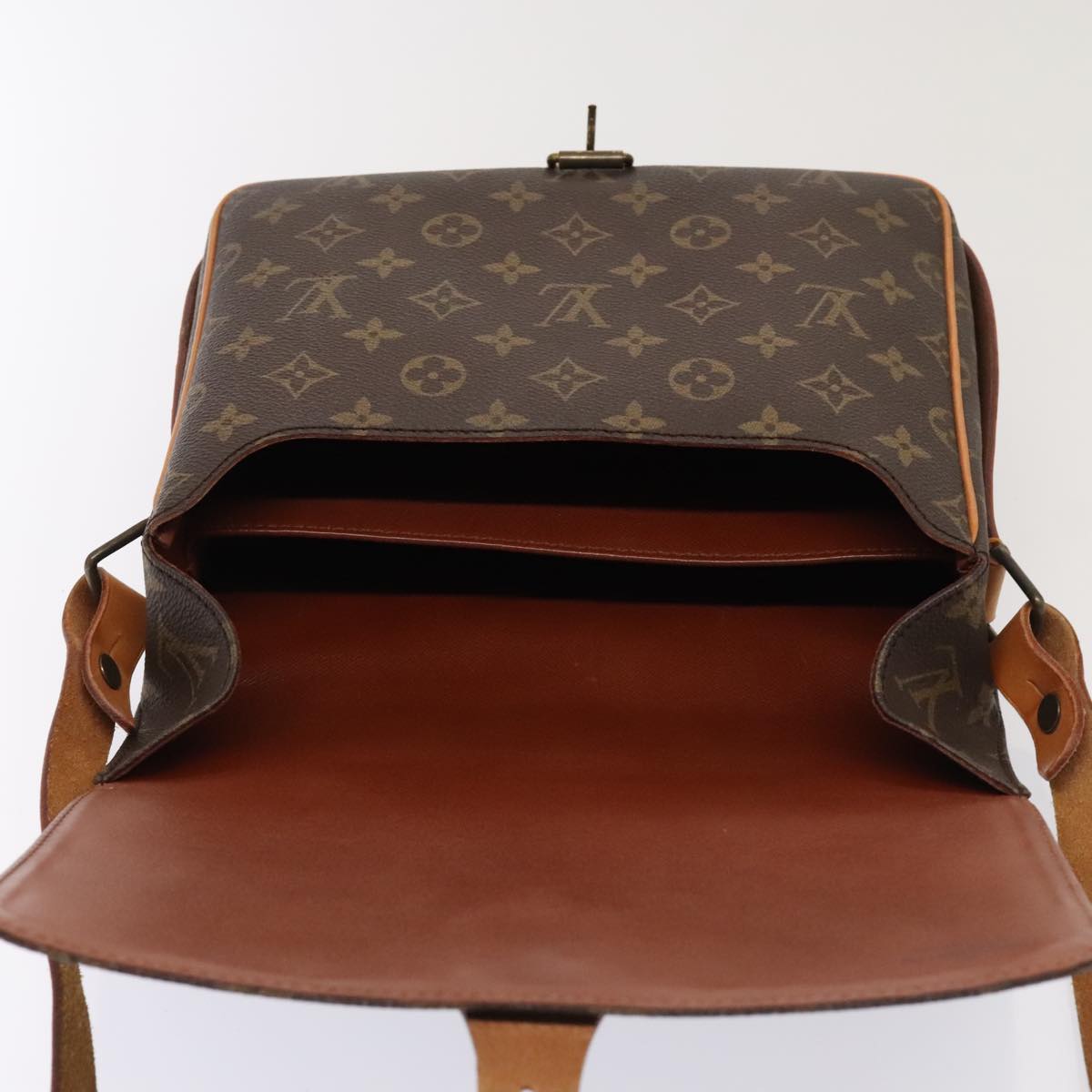 LOUIS VUITTON Monogram Cartouchiere GM Shoulder Bag M51252 LV 88991
