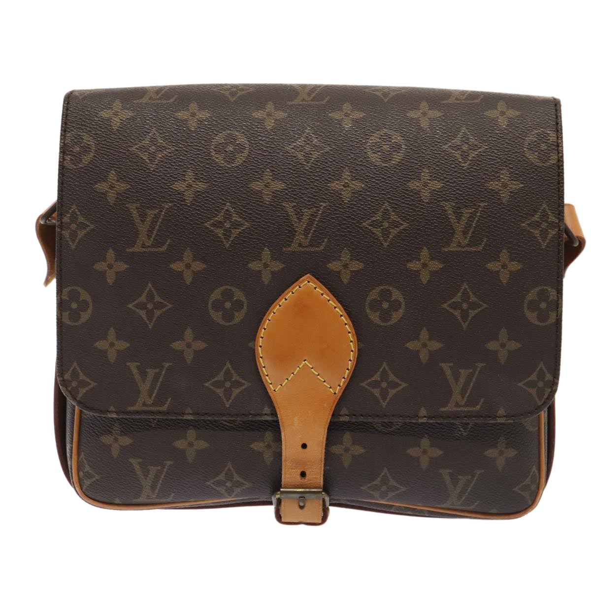 LOUIS VUITTON Monogram Cartouchiere GM Shoulder Bag M51252 LV 88991