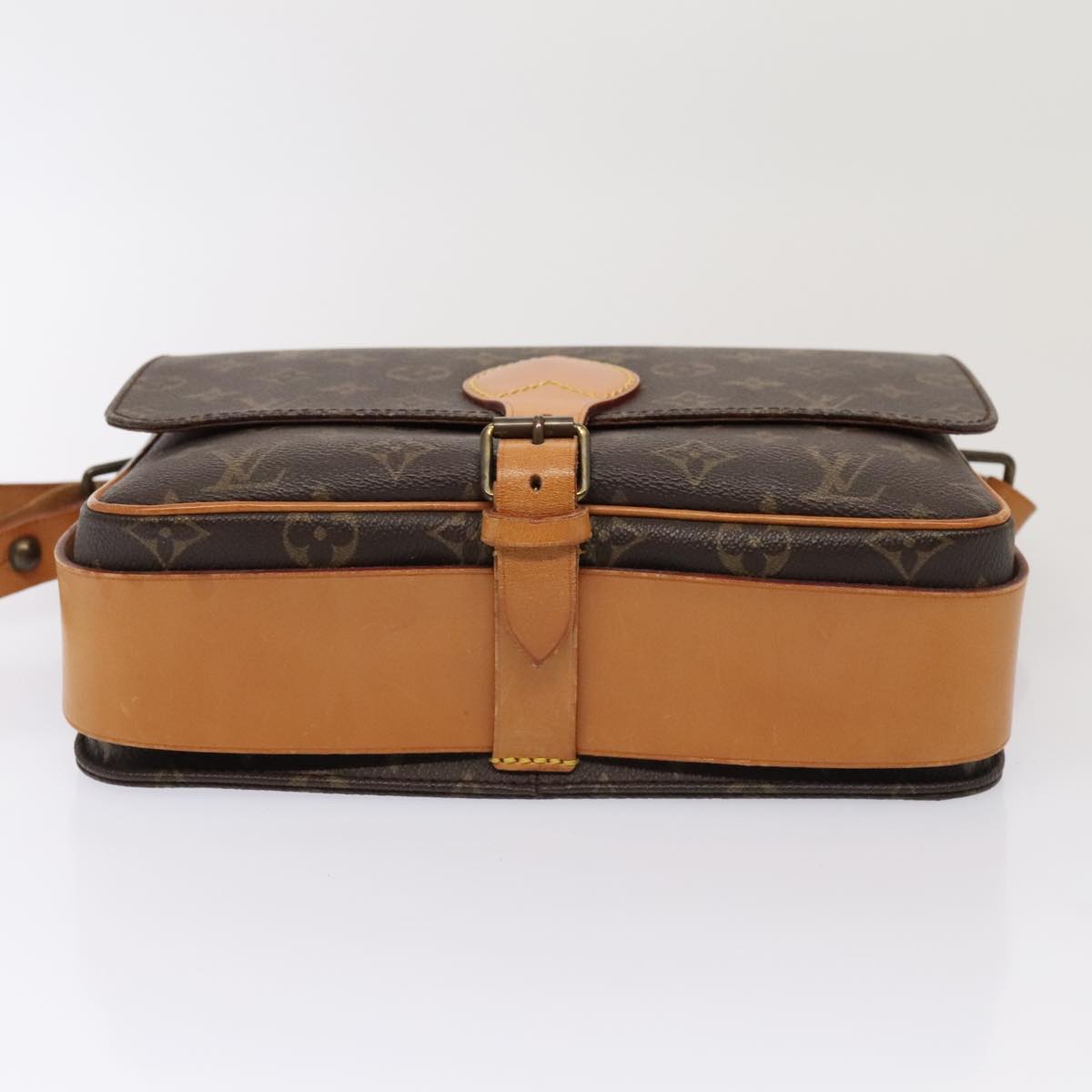 LOUIS VUITTON Monogram Cartouchiere GM Shoulder Bag M51252 LV 88991