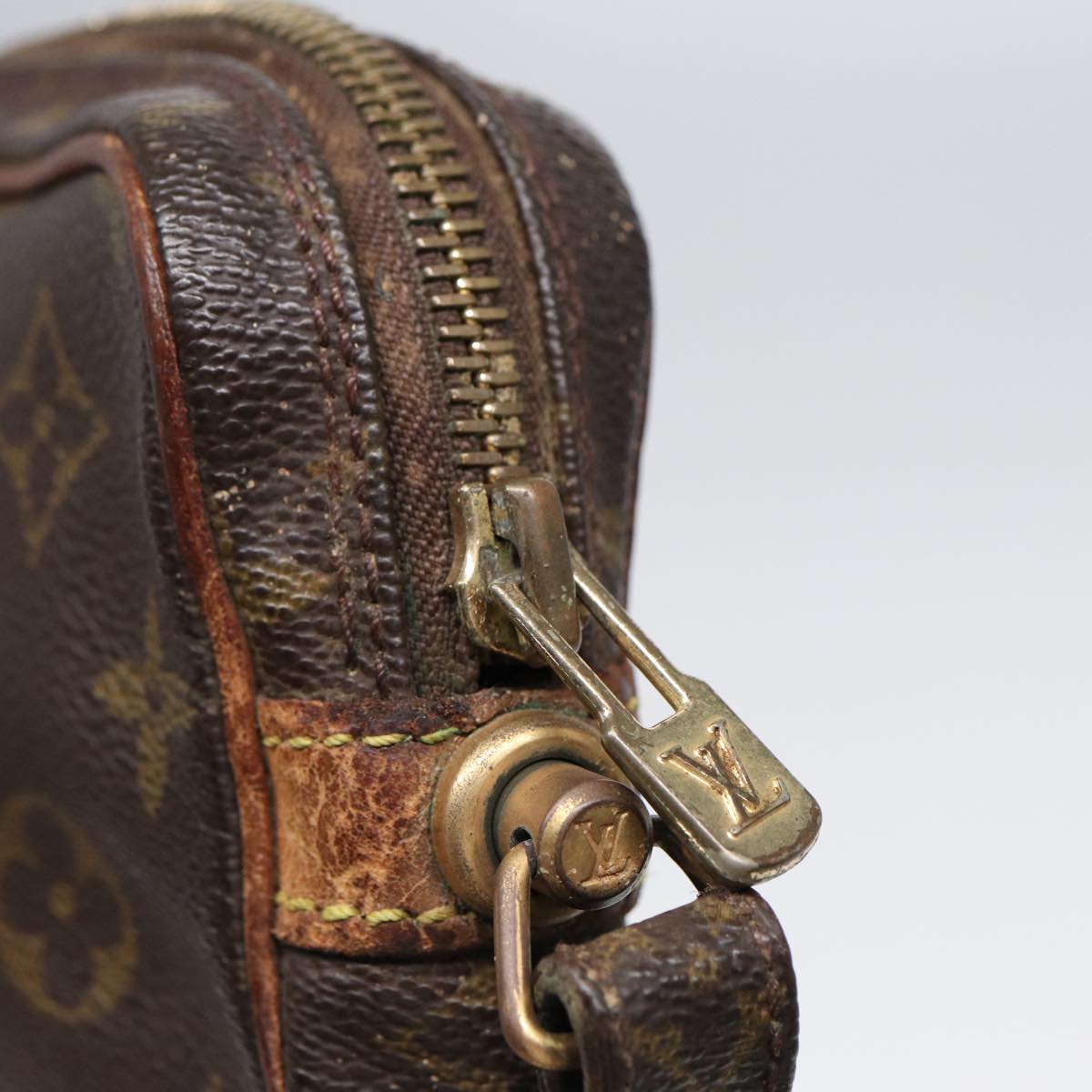 LOUIS VUITTON Monogram Marly Dragonne PM Clutch Bag M51827 LV 88992