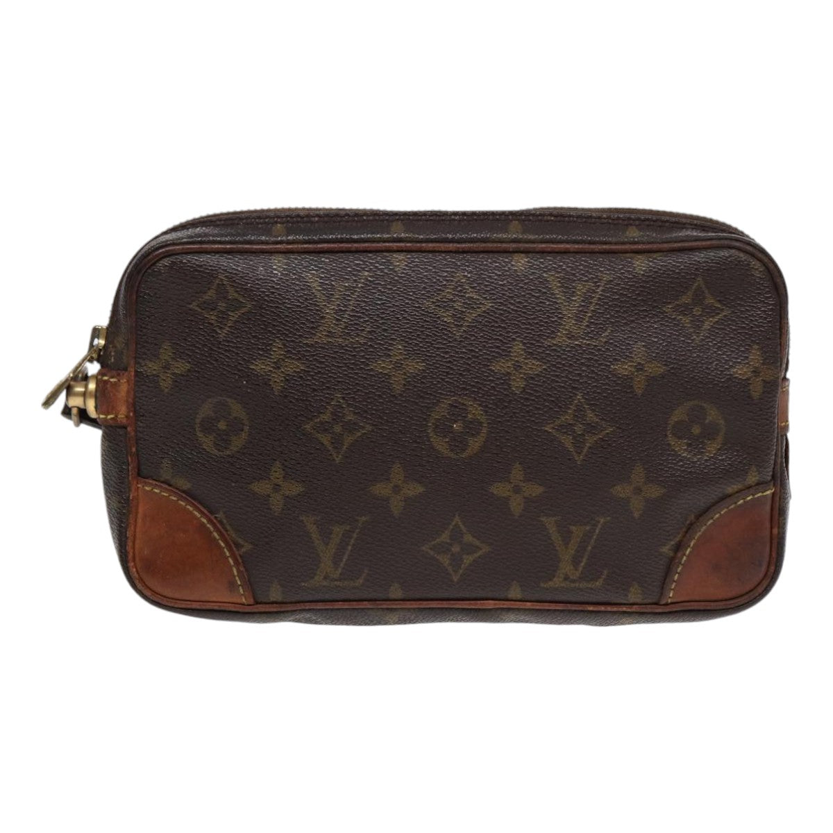 LOUIS VUITTON Monogram Marly Dragonne PM Clutch Bag M51827 LV 88992