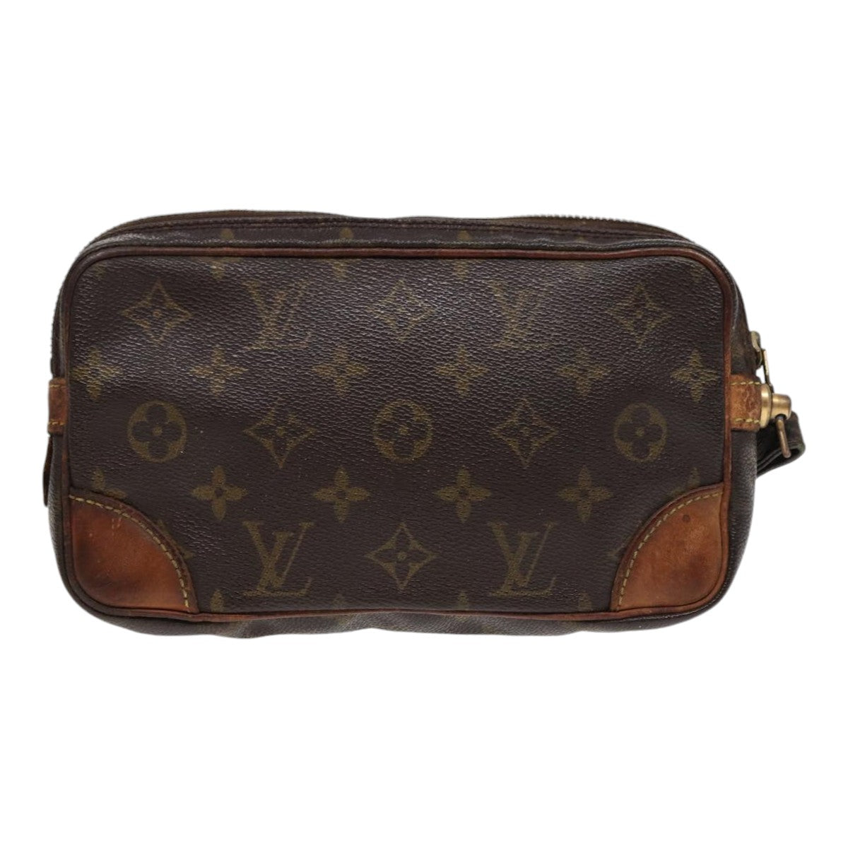 LOUIS VUITTON Monogram Marly Dragonne PM Clutch Bag M51827 LV 88992