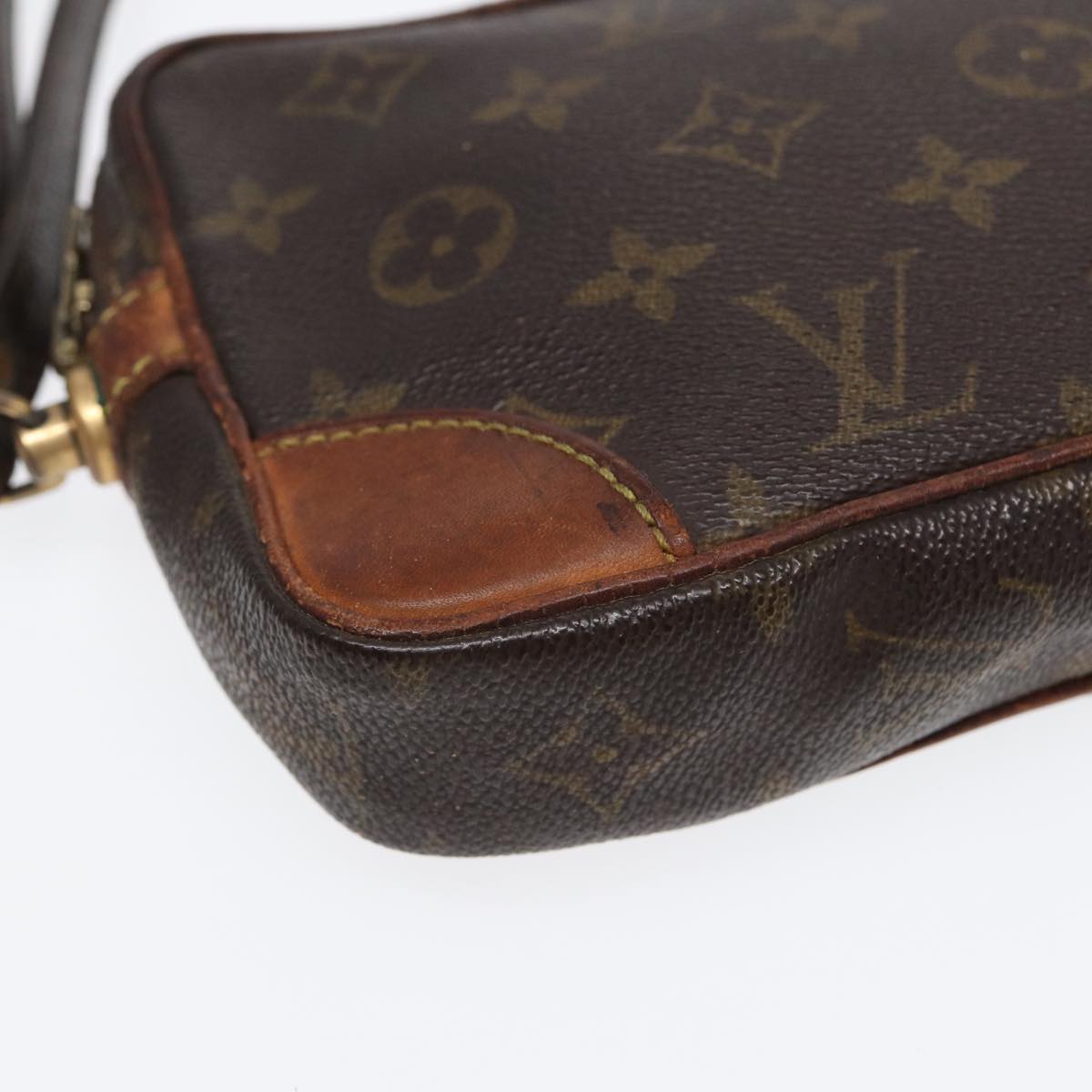 LOUIS VUITTON Monogram Marly Dragonne PM Clutch Bag M51827 LV 88992