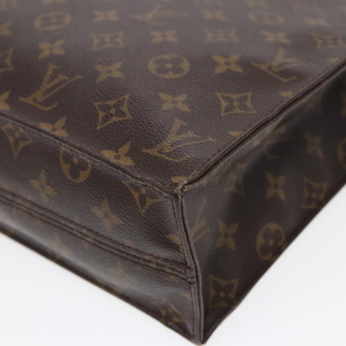 LOUIS VUITTON Monogram Sac Plat Hand Bag M51140 LV 88997