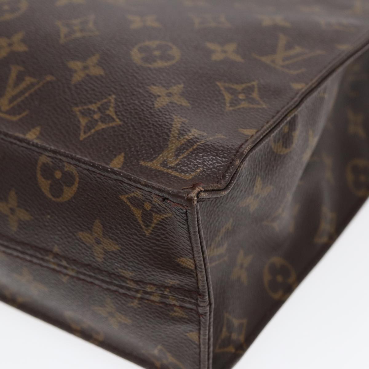LOUIS VUITTON Monogram Sac Plat Hand Bag M51140 LV 88997