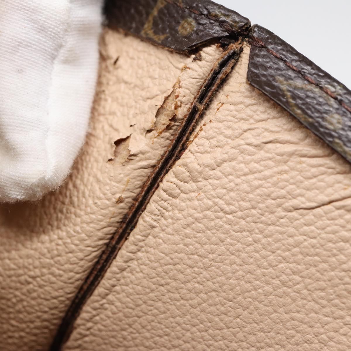 LOUIS VUITTON Monogram Sac Plat Hand Bag M51140 LV 88997