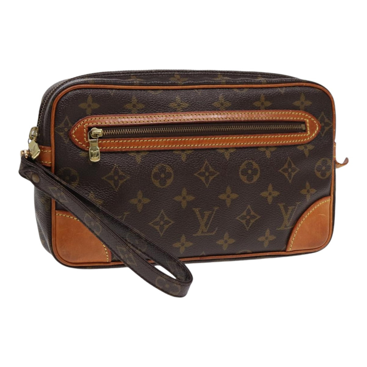 LOUIS VUITTON Monogram Marly Dragonne GM Clutch Bag M51825 LV 88999