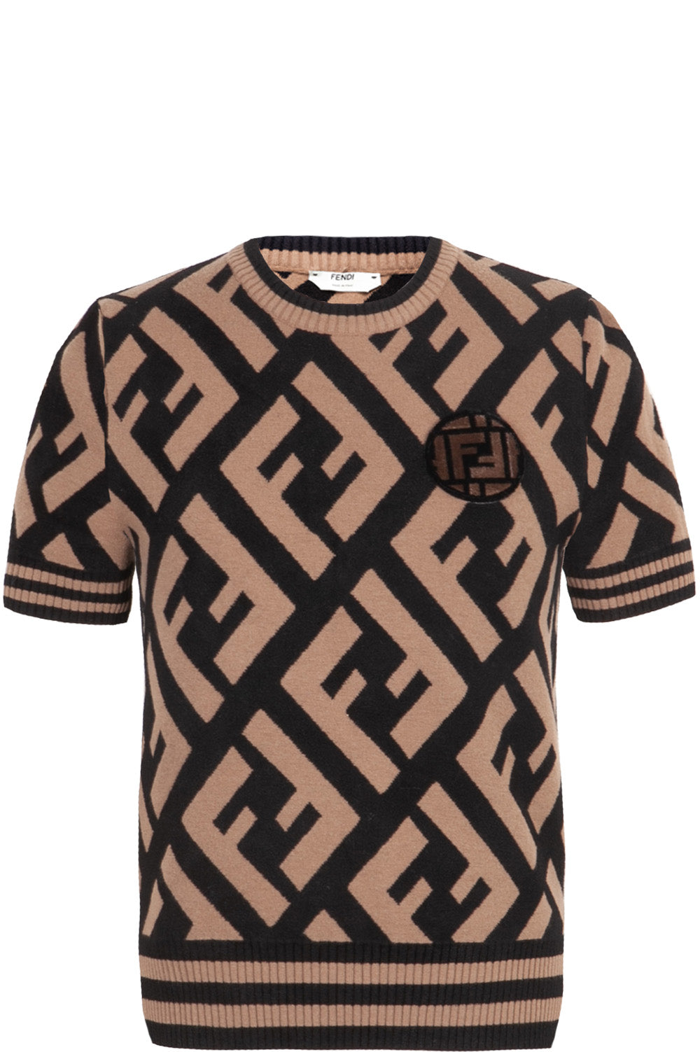 Luxury Fendi Logo Knit Zucca
