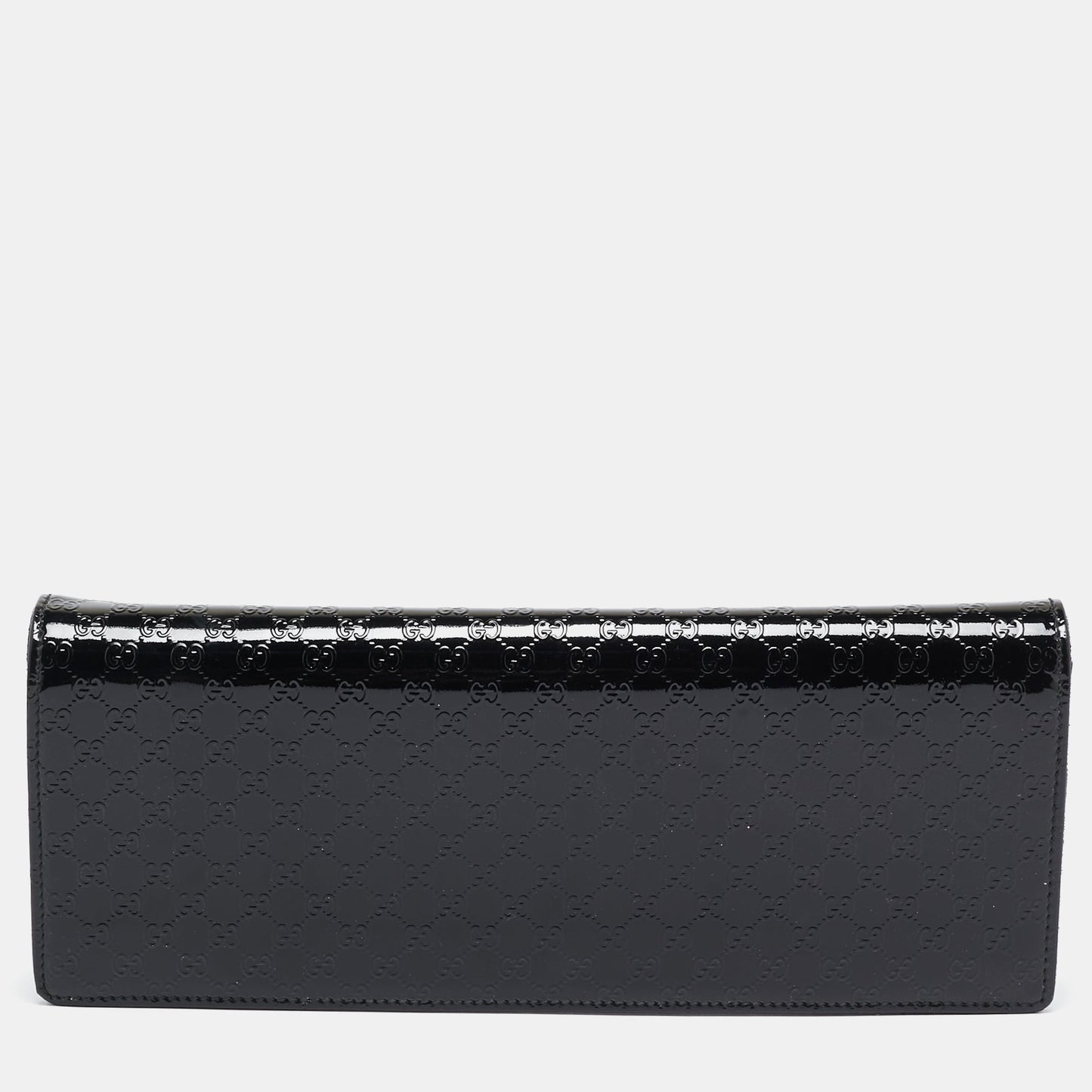 Luxury Gucci Trending 2025 Black MicroLuxury Gucci Trending 2025ssima Patent Leather Small Broadway Clutch