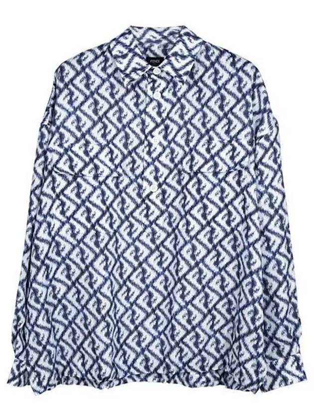 Luxury Fendi Linen Long Sleeve Shirt