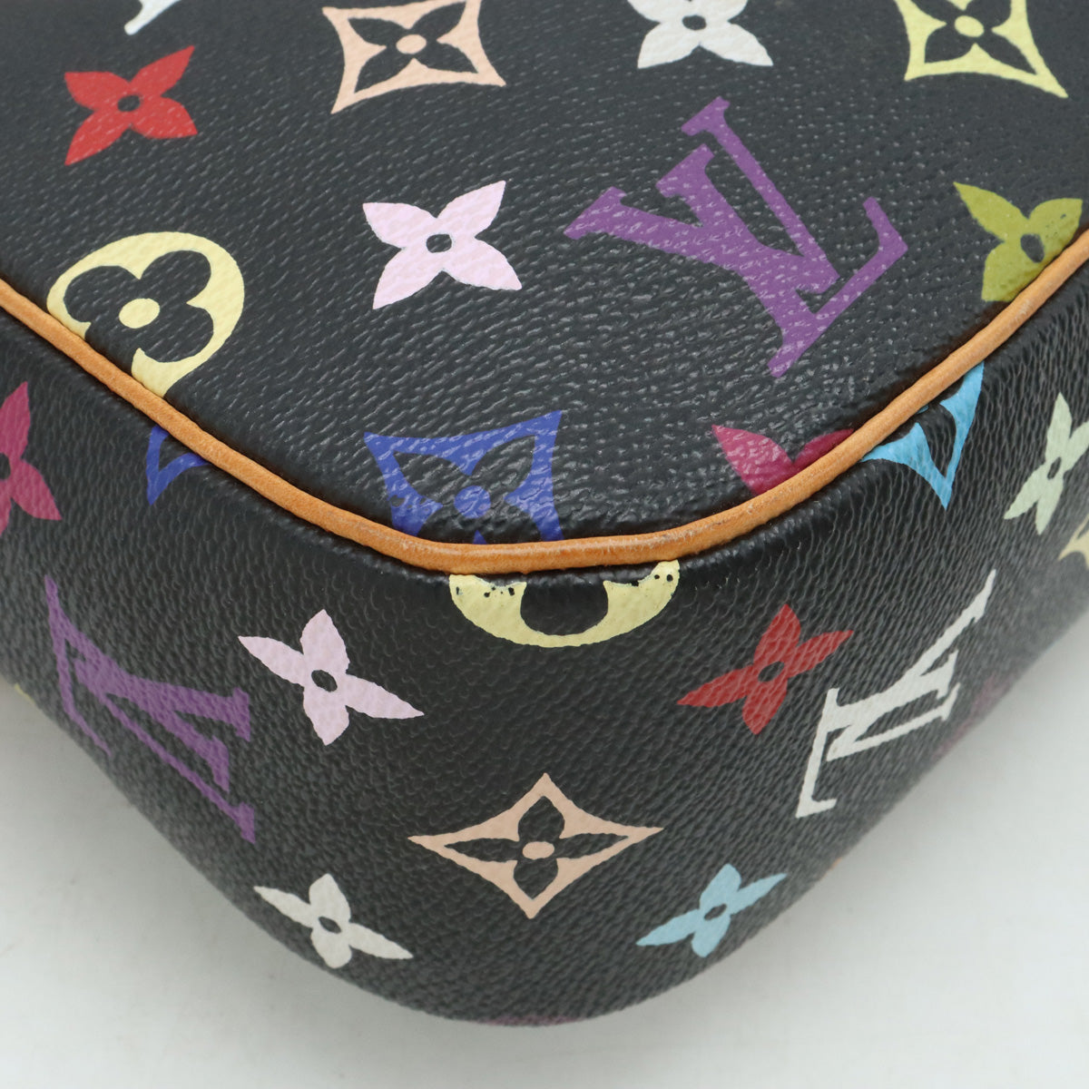 Louis Vuitton Monogram Multicolor Soloney Shoulder Bag Black Black M92639