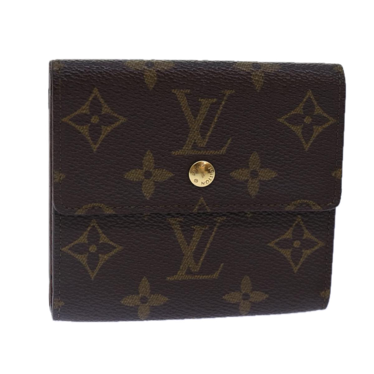 LOUIS VUITTON Monogram Portefeuille Elise Trifold Wallet M61654 LV 89012
