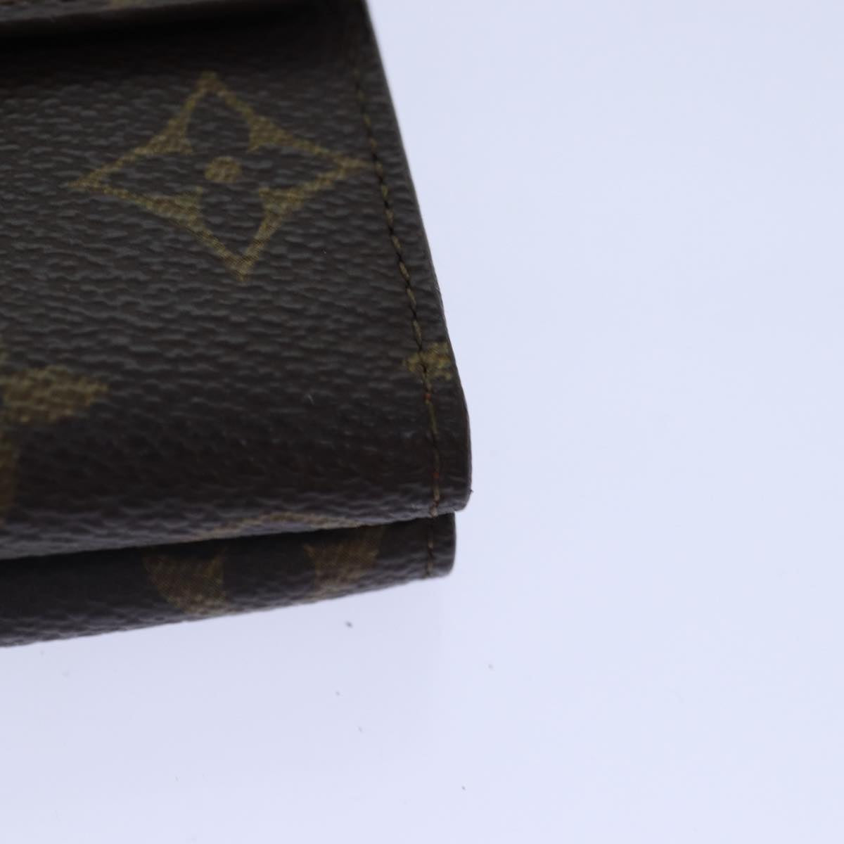 LOUIS VUITTON Monogram Portefeuille Elise Trifold Wallet M61654 LV 89012