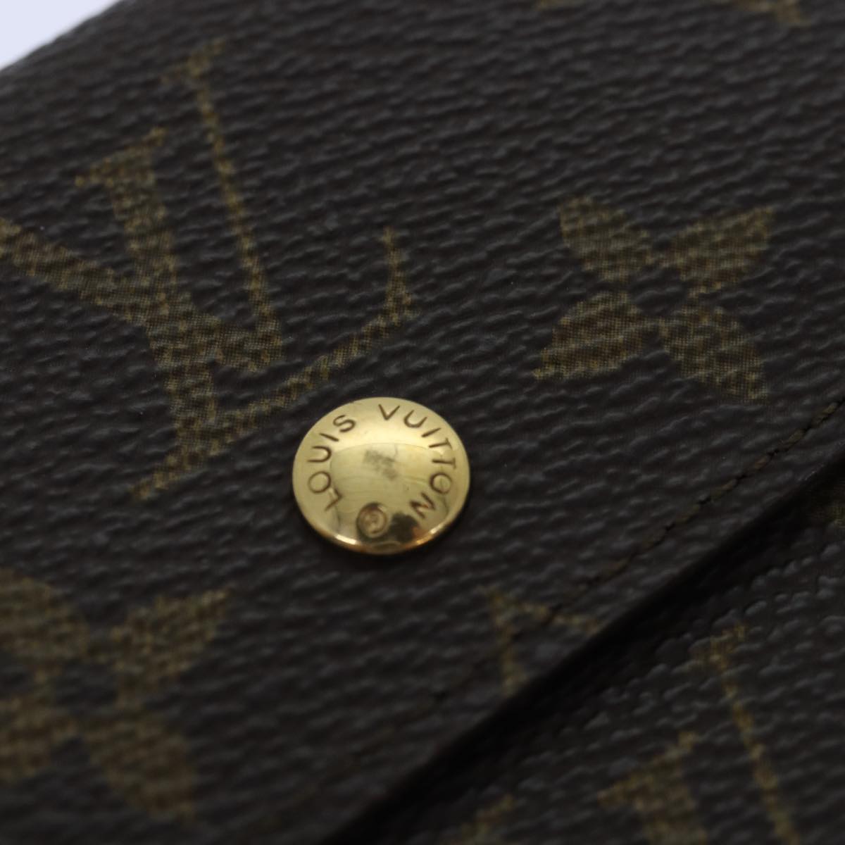 LOUIS VUITTON Monogram Portefeuille Elise Trifold Wallet M61654 LV 89012