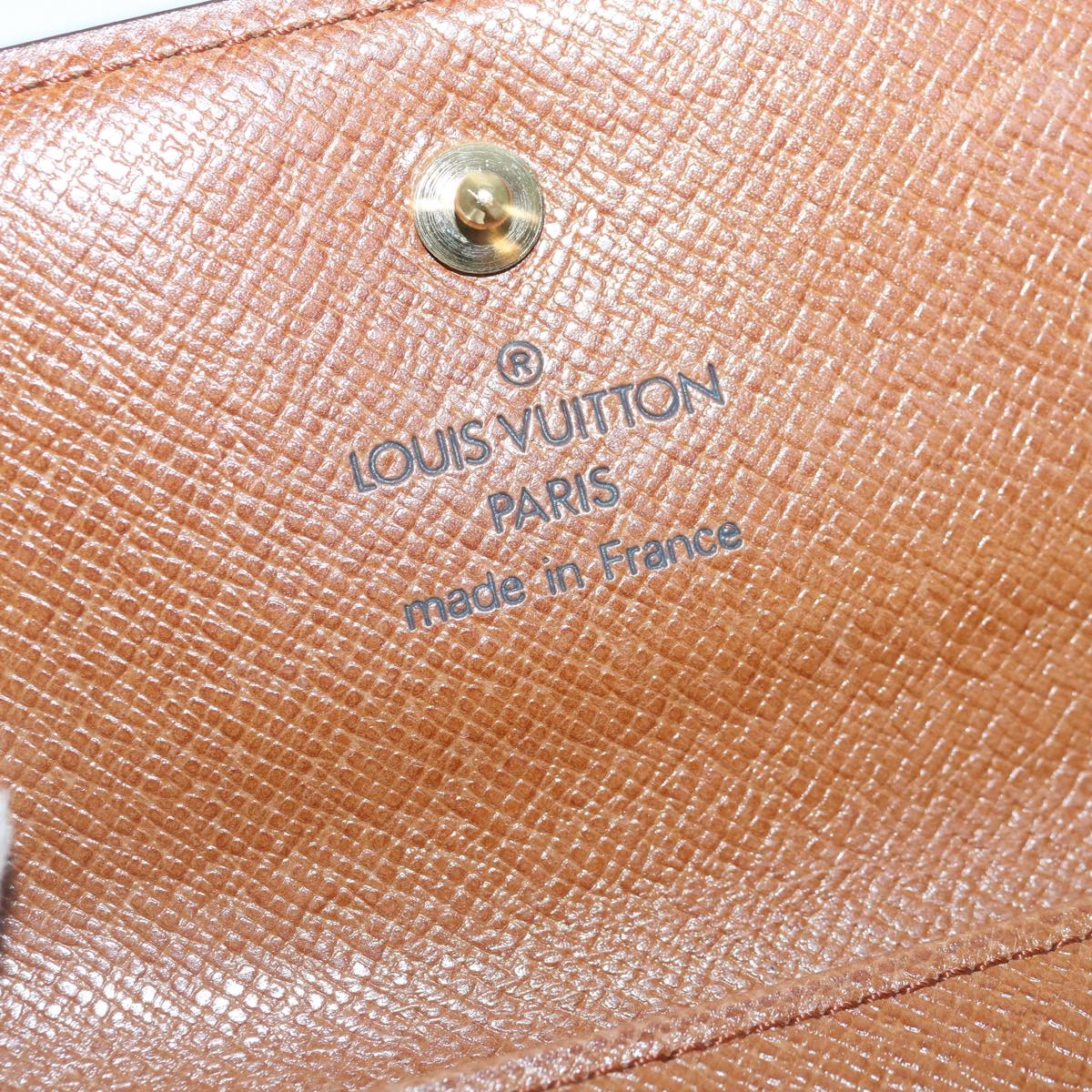 LOUIS VUITTON Monogram Portefeuille Elise Trifold Wallet M61654 LV 89012