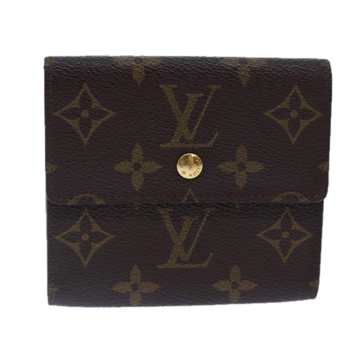 LOUIS VUITTON Monogram Portefeuille Elise Trifold Wallet M61654 LV 89012