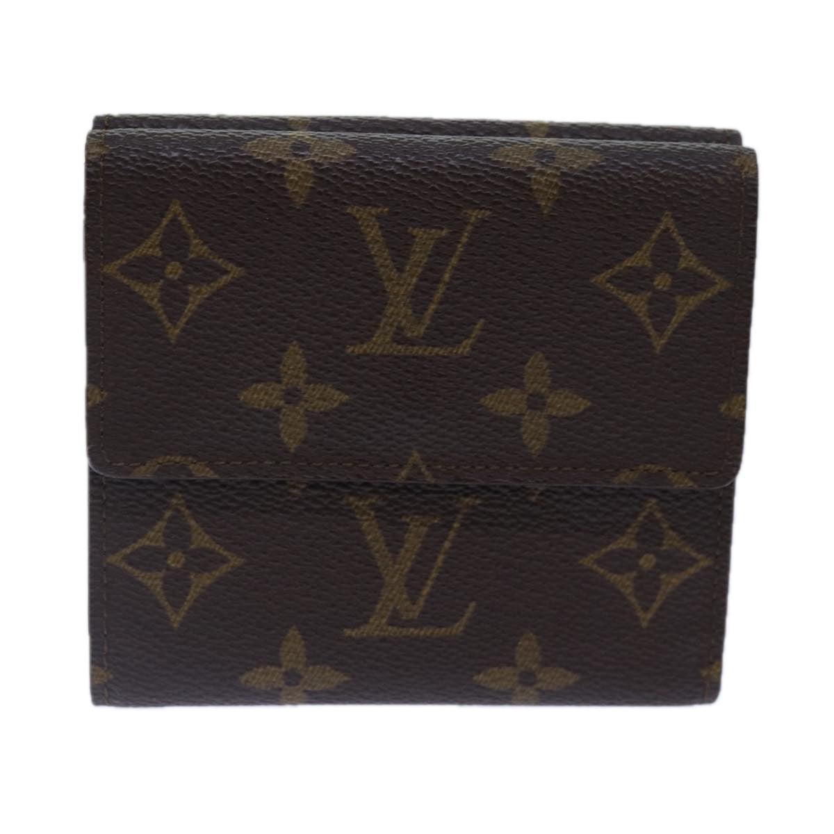 LOUIS VUITTON Monogram Portefeuille Elise Trifold Wallet M61654 LV 89012