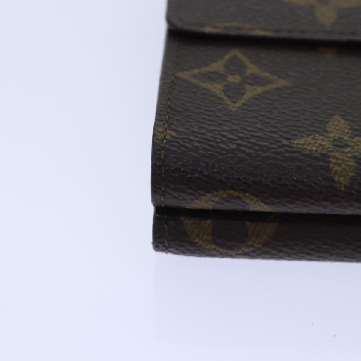LOUIS VUITTON Monogram Portefeuille Elise Trifold Wallet M61654 LV 89012