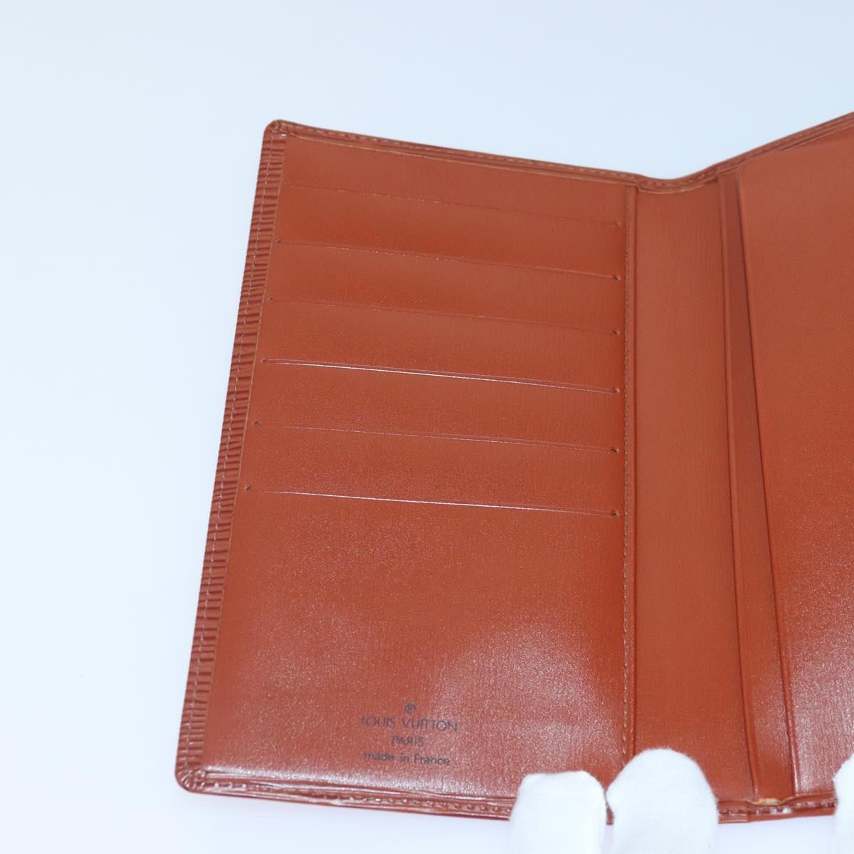 LOUIS VUITTON Epi Portefeuille Emily Long Wallet Brown LV 89014