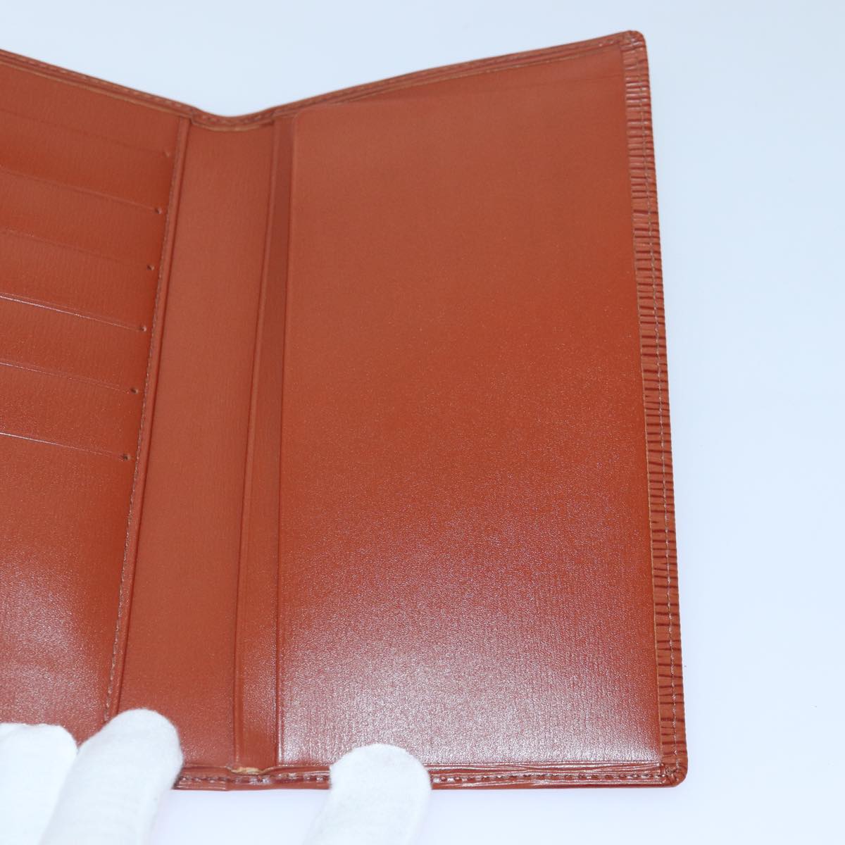 LOUIS VUITTON Epi Portefeuille Emily Long Wallet Brown LV 89014
