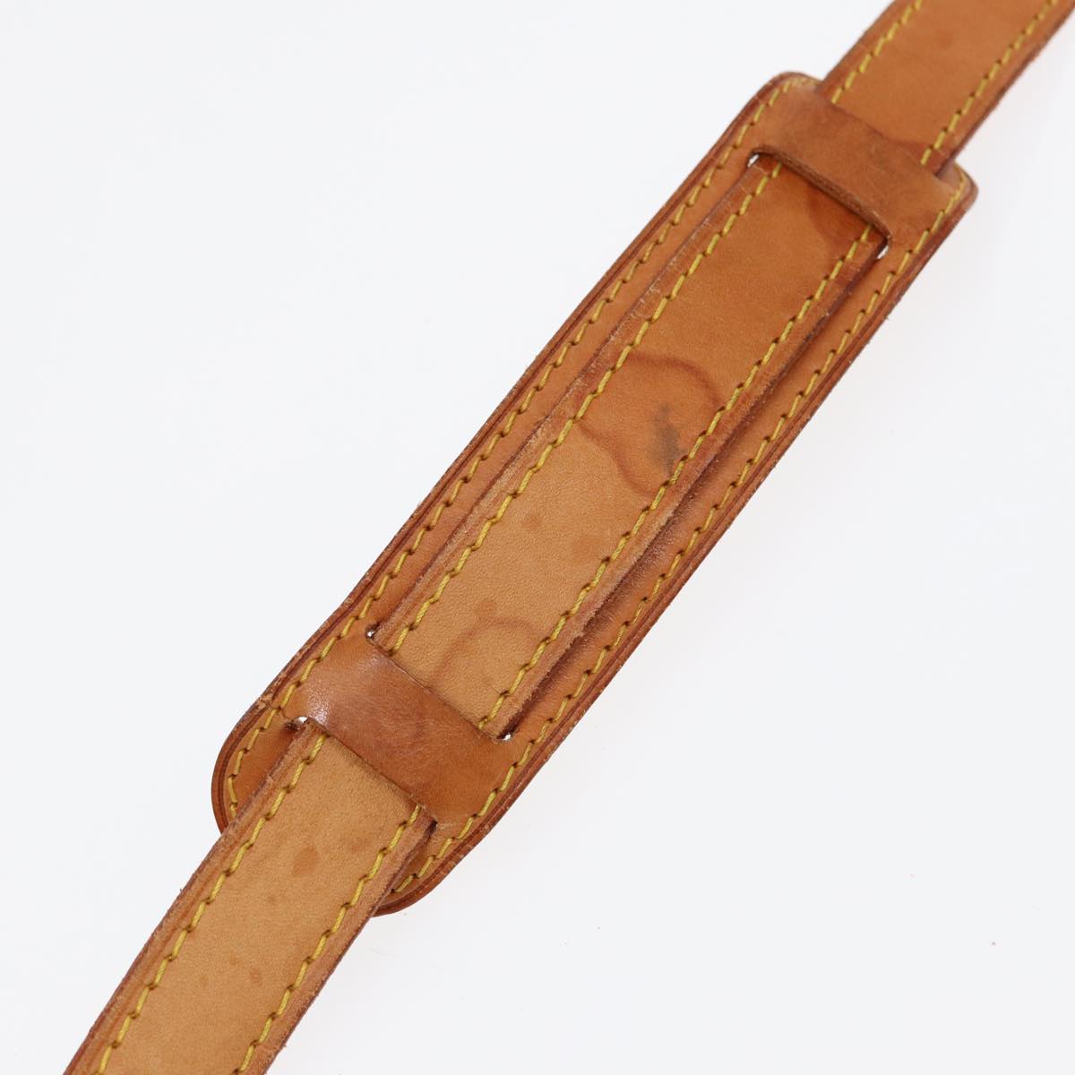 LOUIS VUITTON Adjustable Shoulder Strap Leather 37""-43.7"" Beige LV 89016